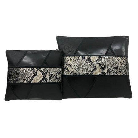 Two Toned Multi-Textured Personalized Tallit & Tef | Tefillin & Access